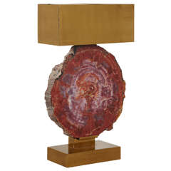 Gilt Brass Table Lamp 1970s by Ado Chale (1928- ) Gilt Brass Table Lamp 1970s by Ado Chale (1928- )