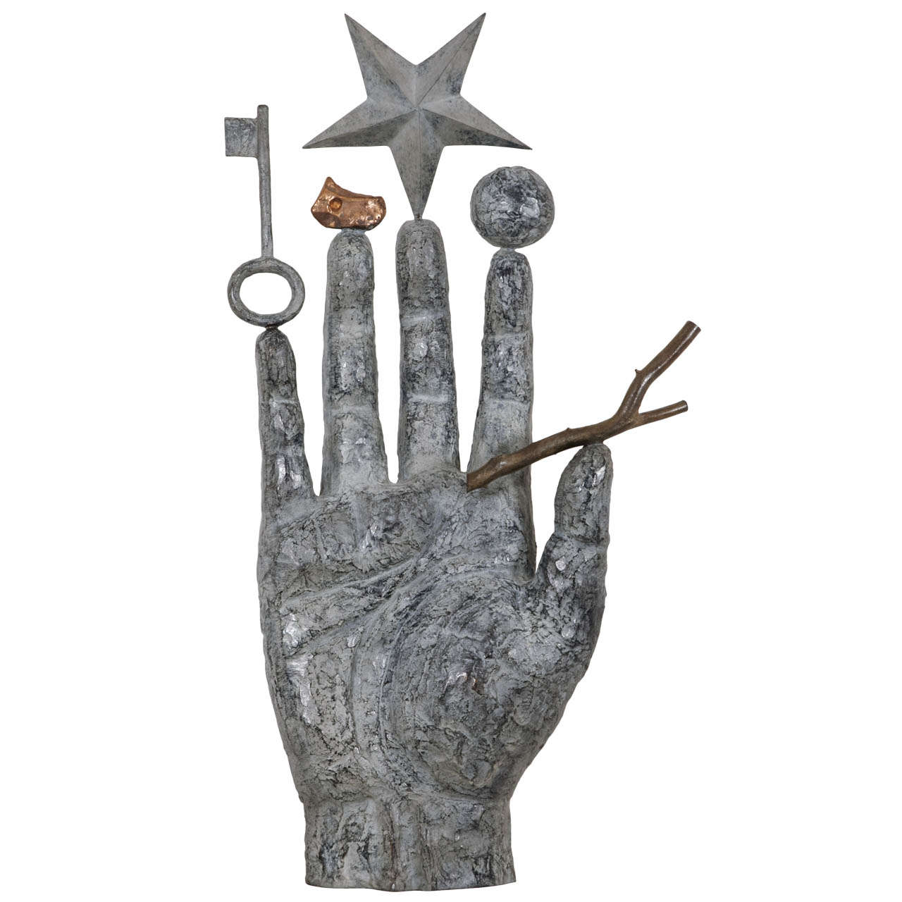 Bronze Sculpted Philosopher's Secret, 2002, By Richard Texier. at 1stDibs