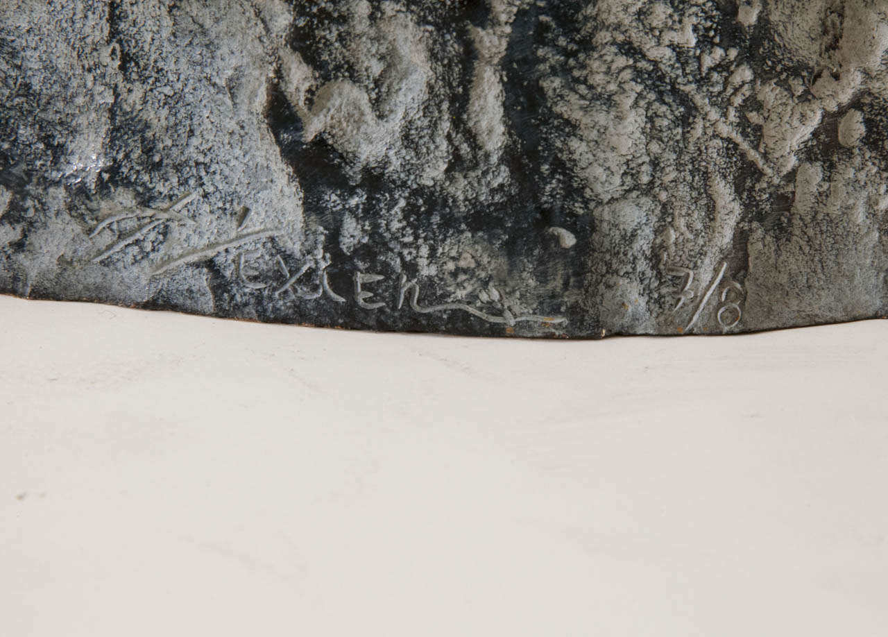 Bronze Sculpted Philosopher's Secret, 2002, By Richard Texier. at 1stDibs