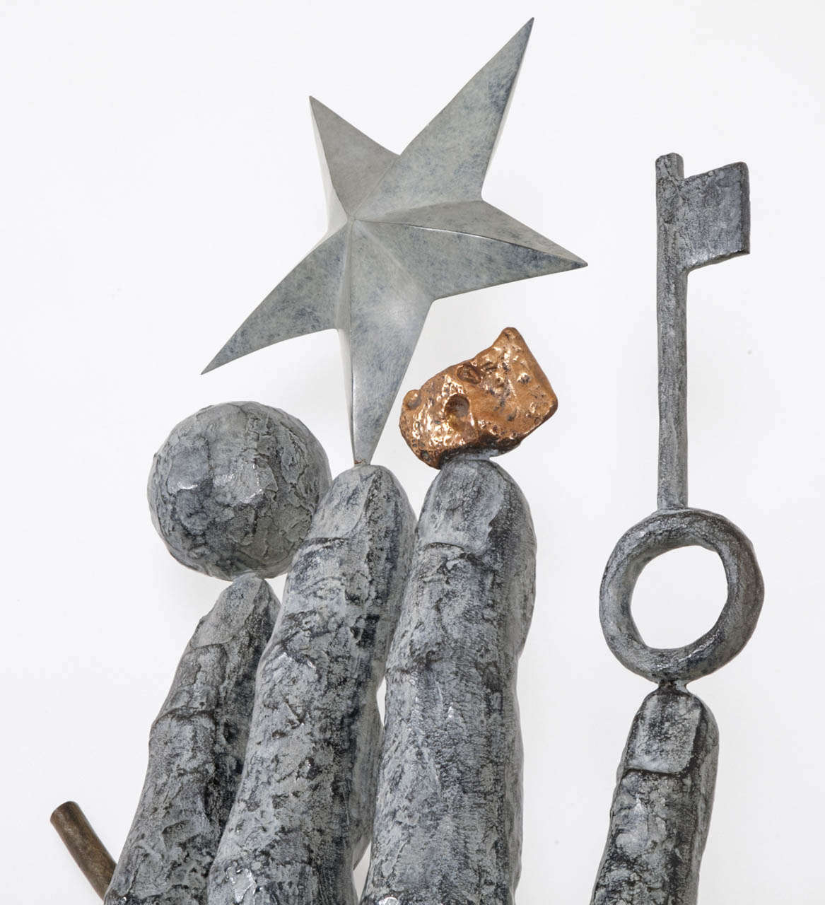Bronze Sculpted Philosopher's Secret, 2002, By Richard Texier. at 1stDibs