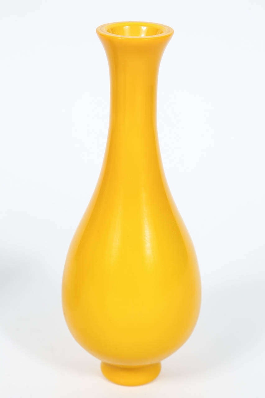 Yellow Peking Vases For Sale 2