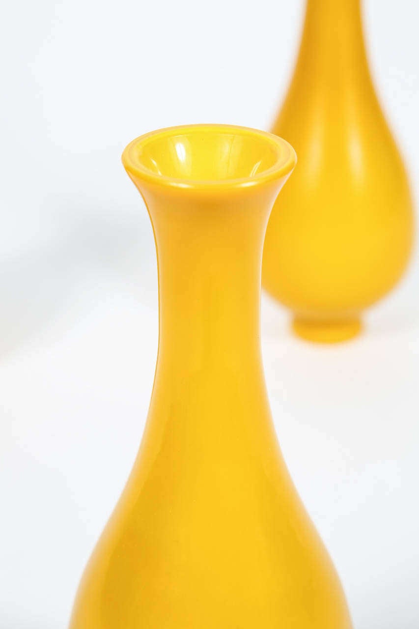 Yellow Peking Vases For Sale 1