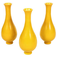 Yellow Peking Vases