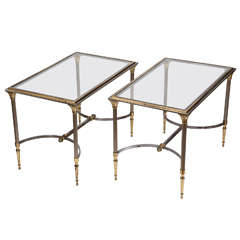 Pair of Tables Attributed to Maison Janson