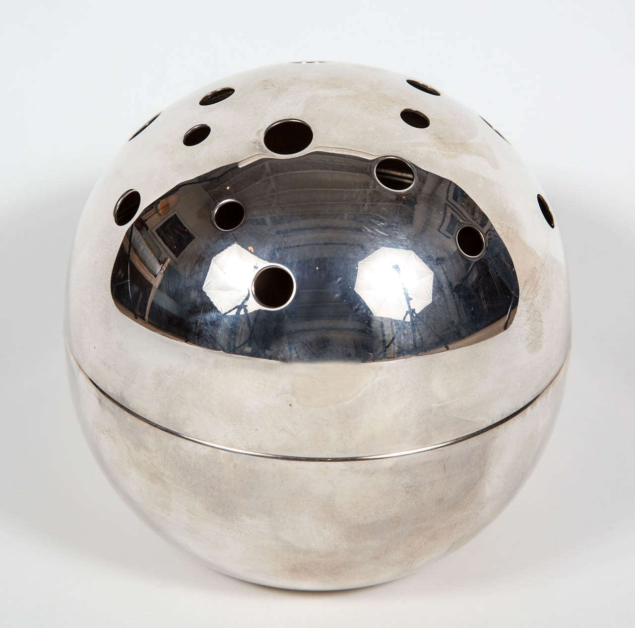 Spherical Bud Vase by Christofle of Paris 3