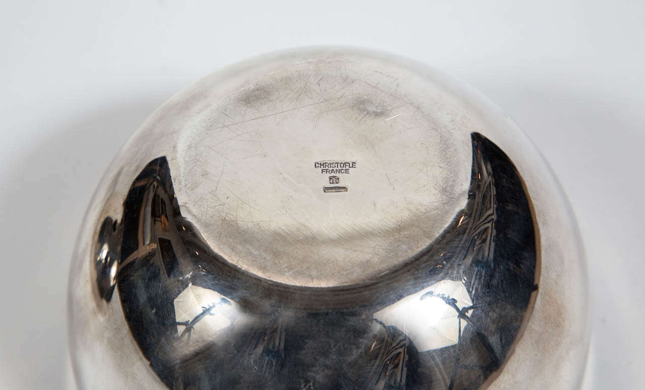20th Century Spherical Bud Vase by Christofle of Paris