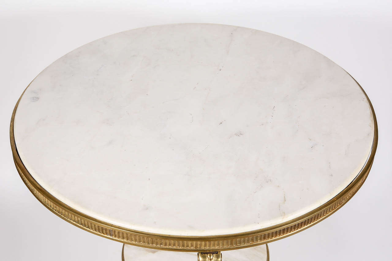 Two Tier Marble Gueridon 3