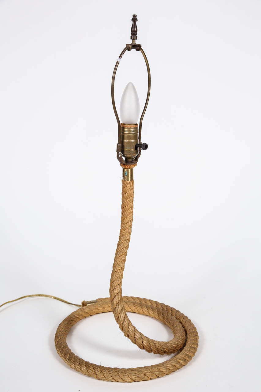 20th Century Mid Century Rope Lamp