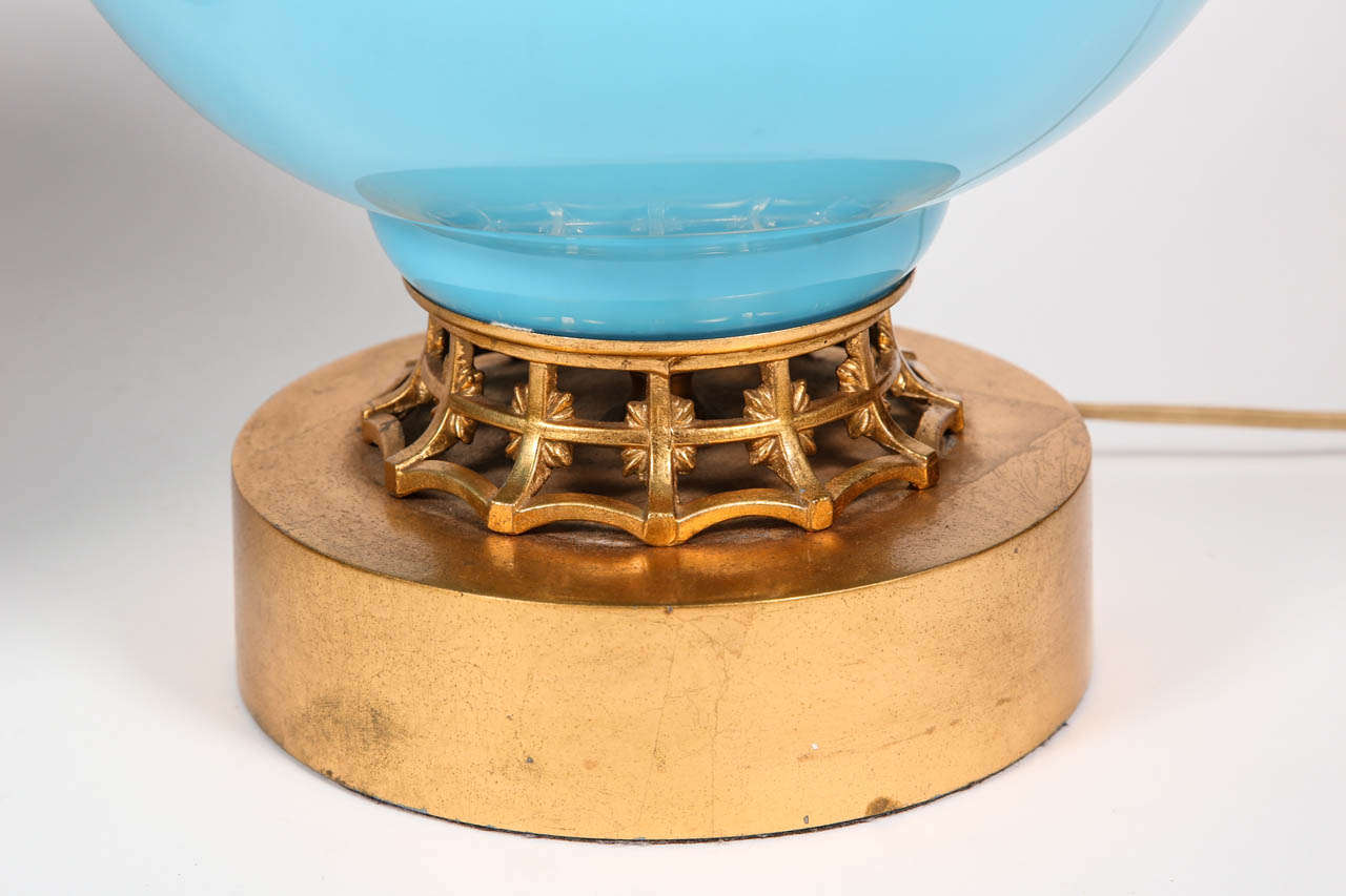 Opaline Glass Lamps For Sale 2