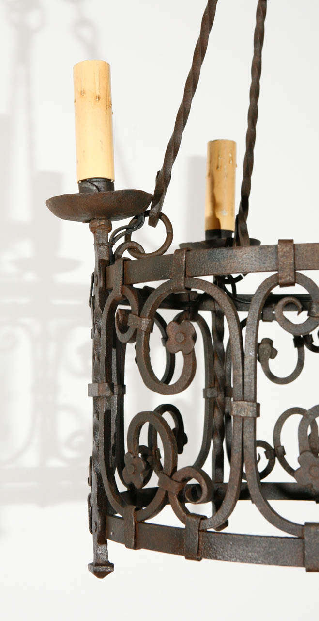French Iron Chandelier For Sale 2