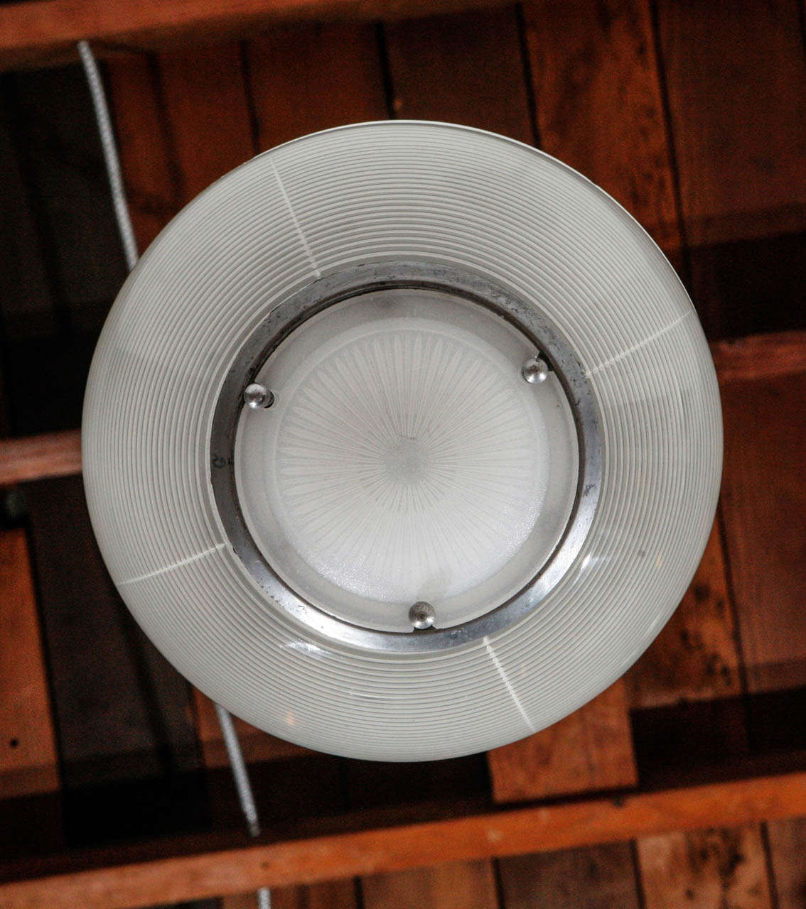 Lampe à suspension industrielle française 2