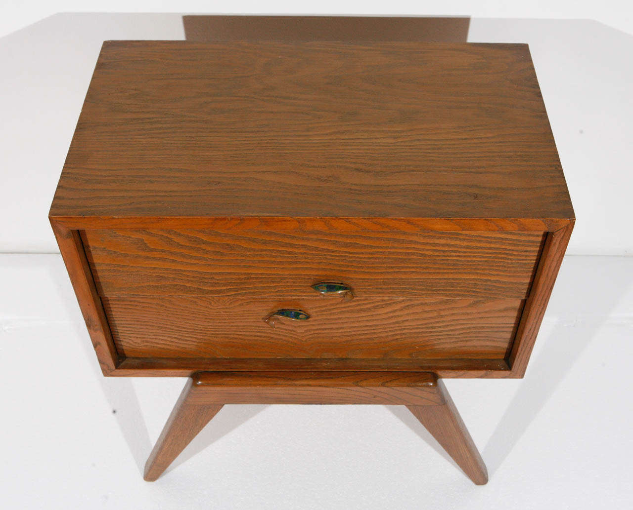 Mid-20th Century Maximilian Karp Side Table with Pepe Mendoza Handles