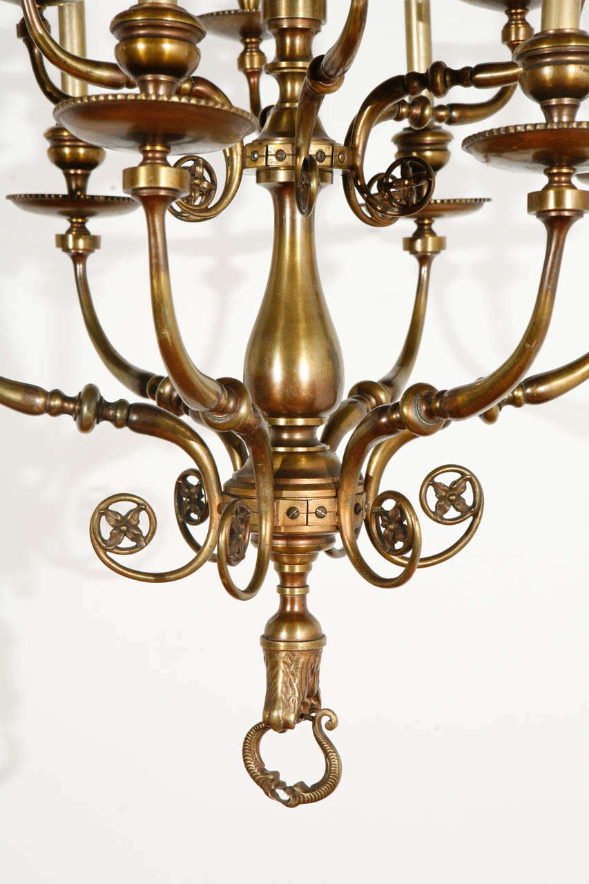 Cast Bronze Fixture with Cherub In Excellent Condition For Sale In Los Angeles, CA
