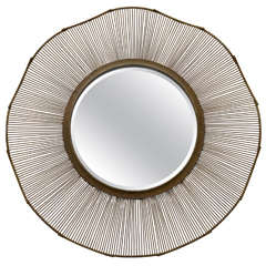 Architectural Metal Sunburst Mirror