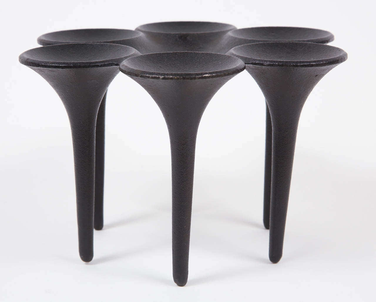 Large Cast Iron Candleholder From Denmark