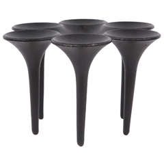 Large Cast Iron Candleholder From Denmark