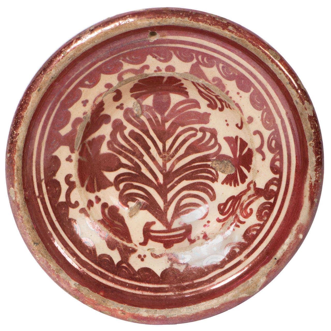 Small Hispano-Moresque Plate For Sale