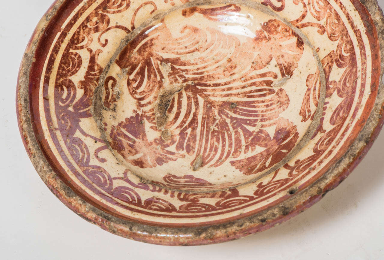 18th Century and Earlier Hispano Moresque plate of small proportions