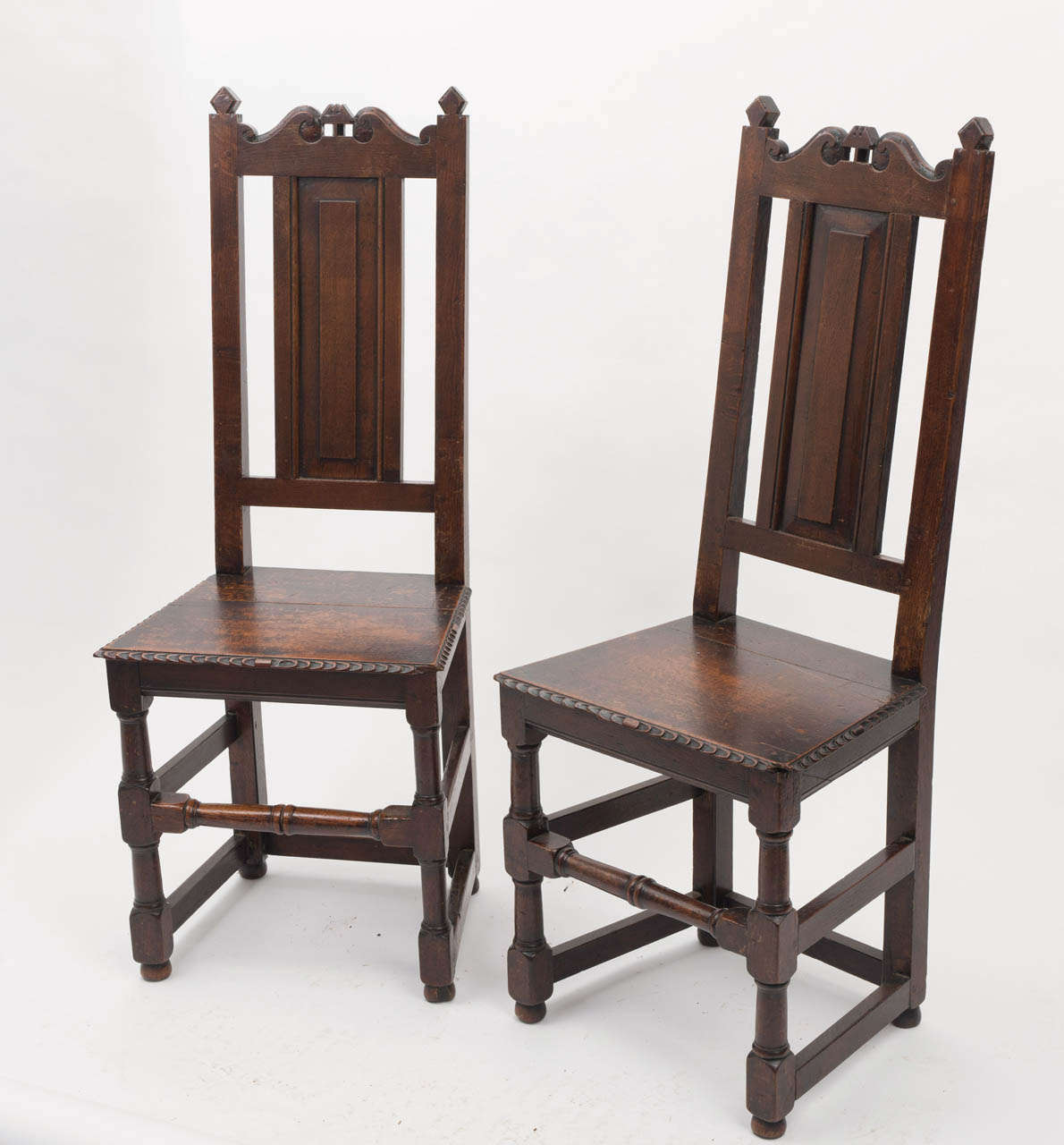 Pair of oak chairs