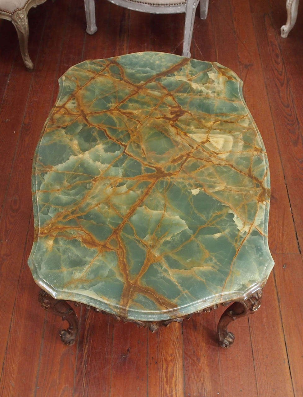 Baroque 19th Century Italian Marble Coffee Table