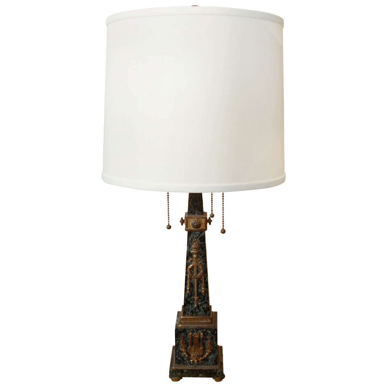 Early 20th Century Obelisk Table Lamp For Sale