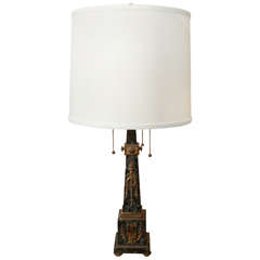 Early 20th Century Obelisk Table Lamp