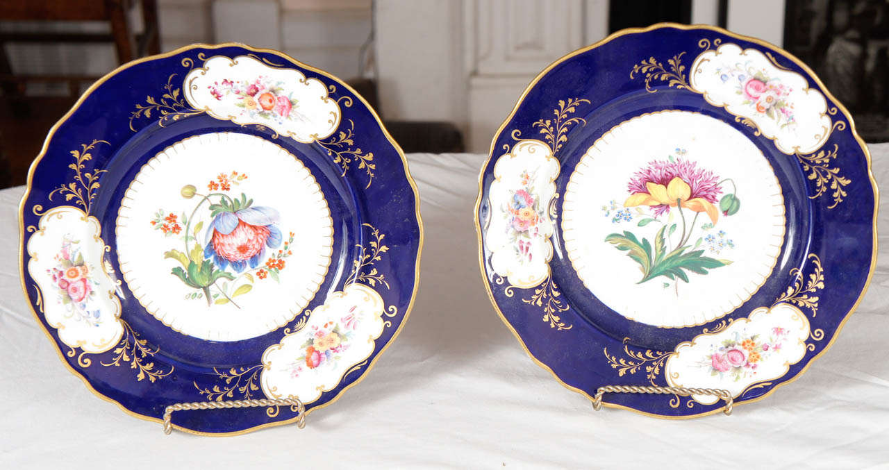 Similar Pair of Ridgway Porcelain Service Plates