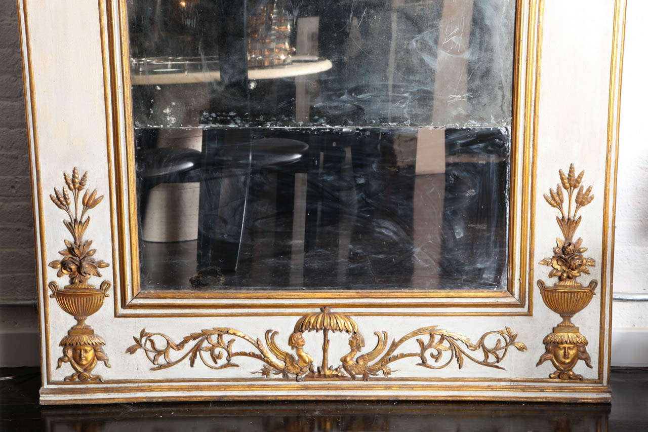 Carved 19th Century French Mirror For Sale