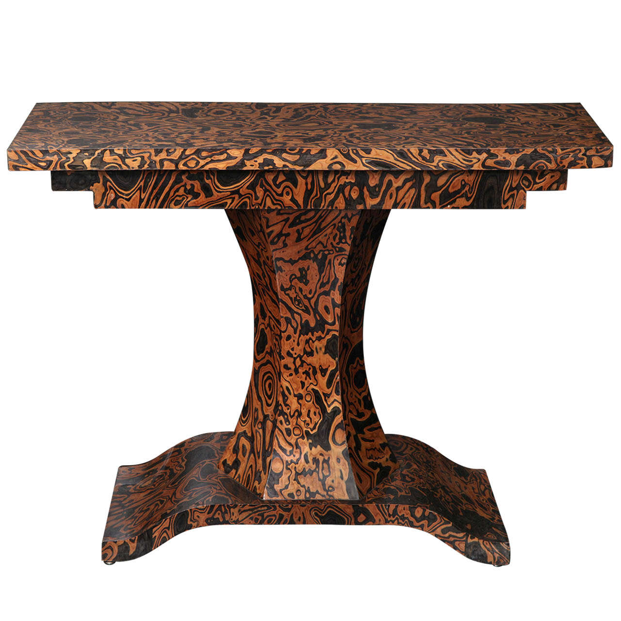 19th Century Zebra Wood Console For Sale