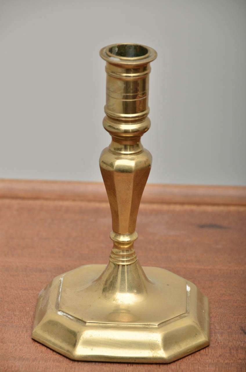 Pair of Brass Candlesticks In Excellent Condition In New York City, NY