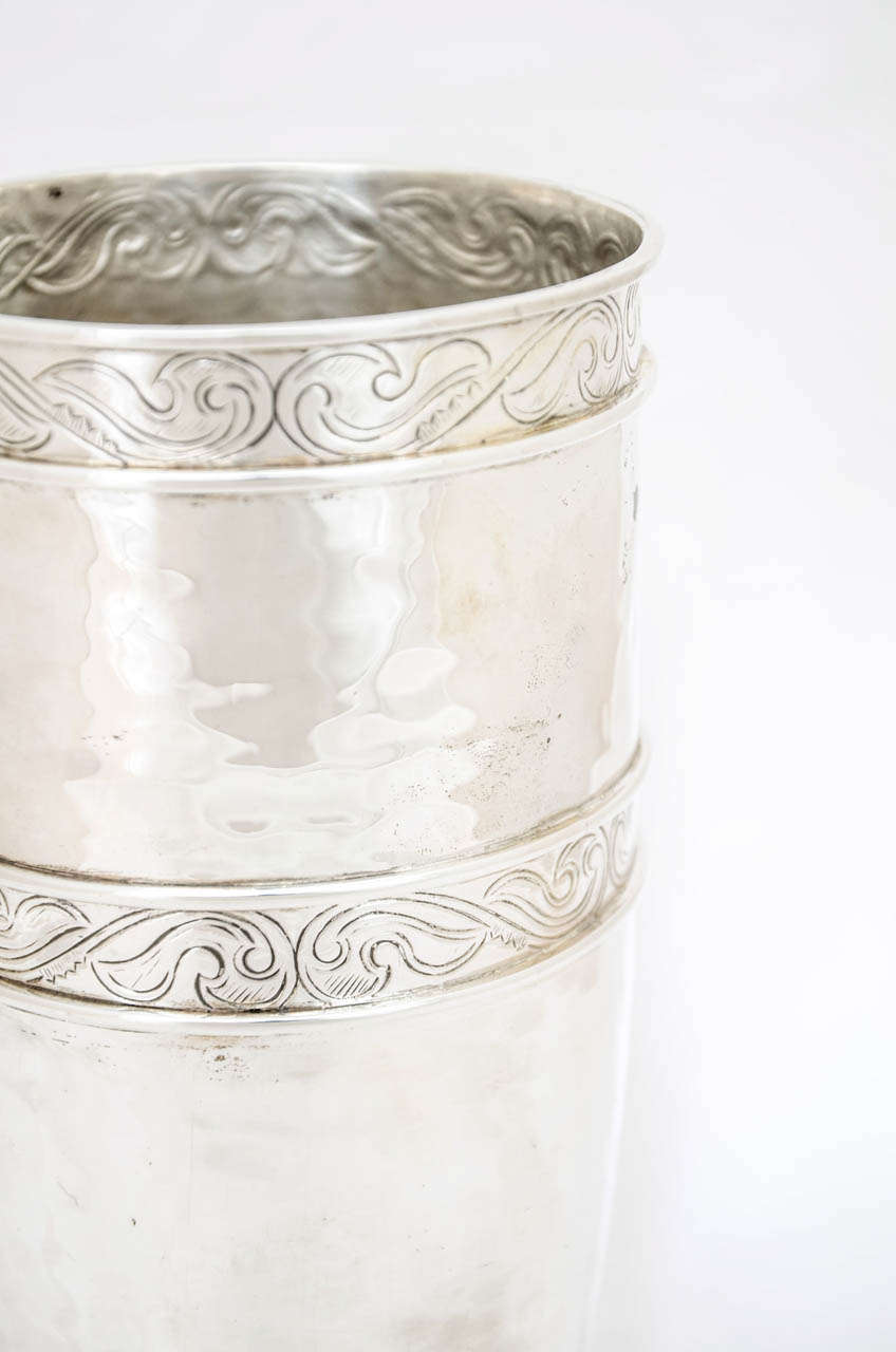 Sterling Silver Arts & Crafts Silver Vase