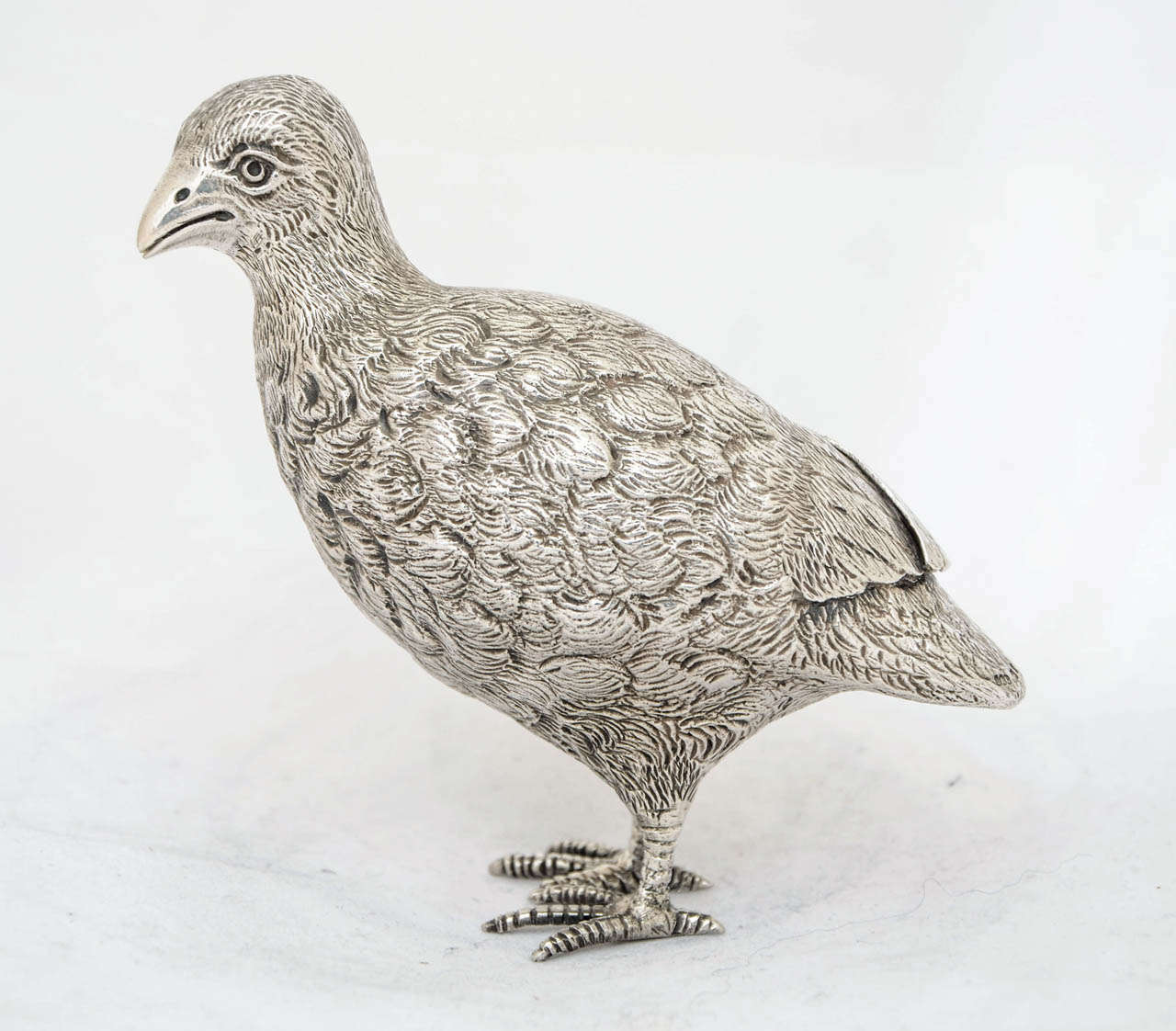Women's Pair of Sterling Silver Partridges For Sale