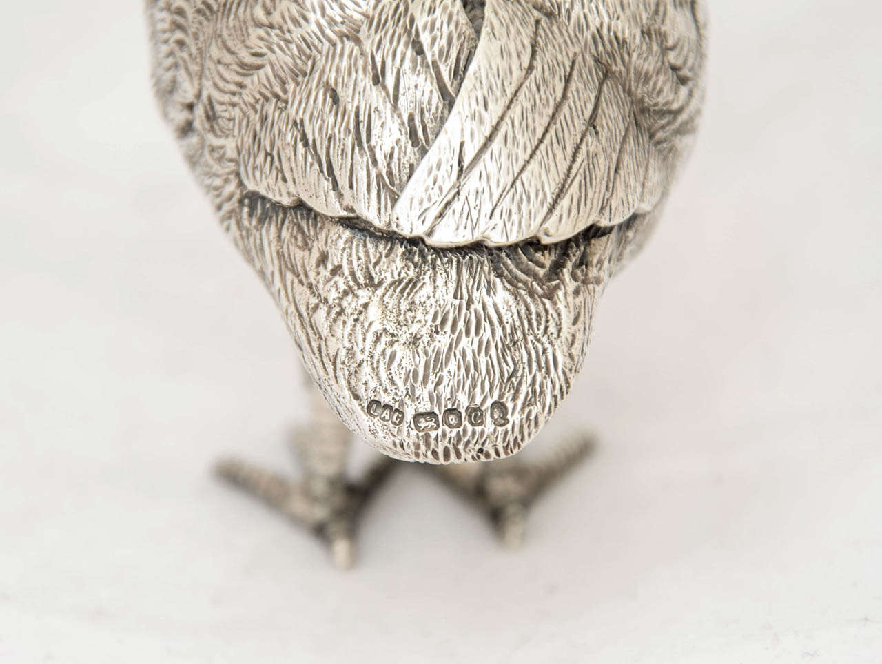 Paire de perdrix en argent sterling 1