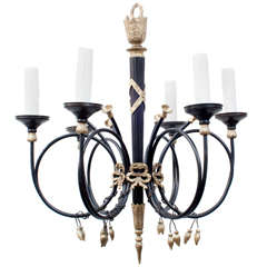 Neo-Classical Style Six Light Chandelier