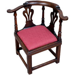 Early Georgian Country Corner Chair