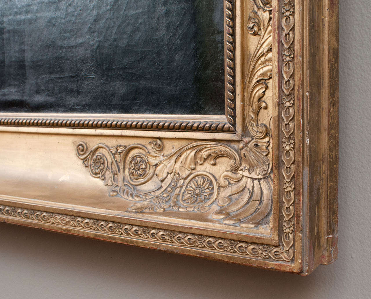 XIXe siècle Huile sur toile, Portrait de Jean René de CHAPPEDELAINE, vicomte en vente