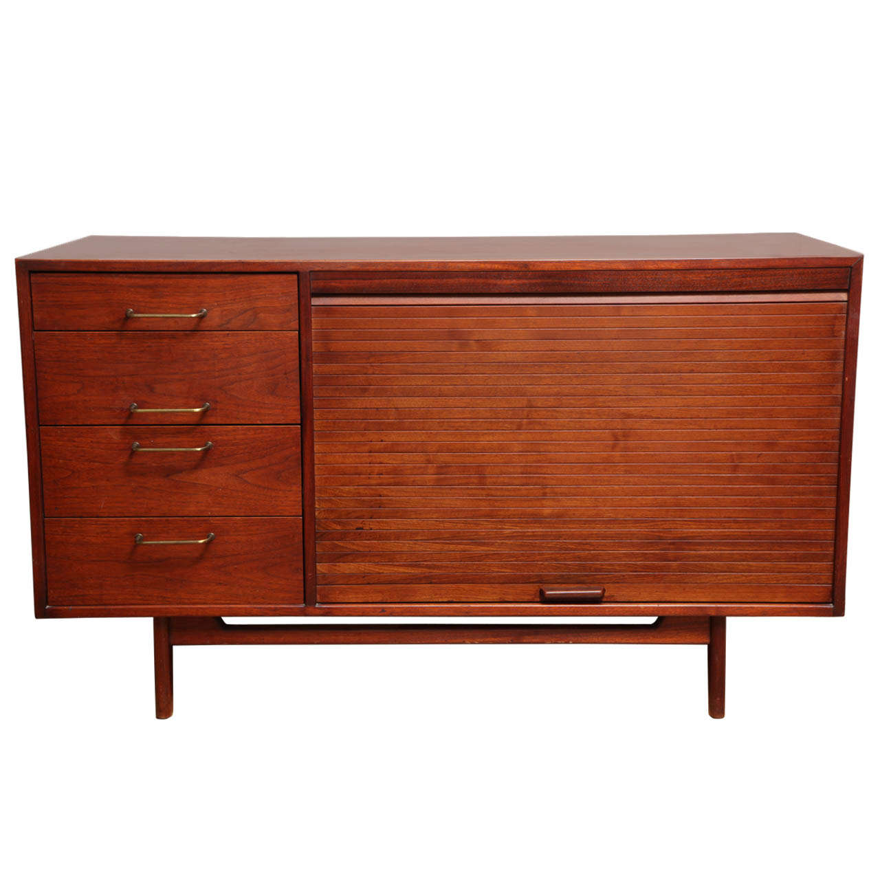 Jens Risom Danish/American  Walnut Sideboard. Circa 1960