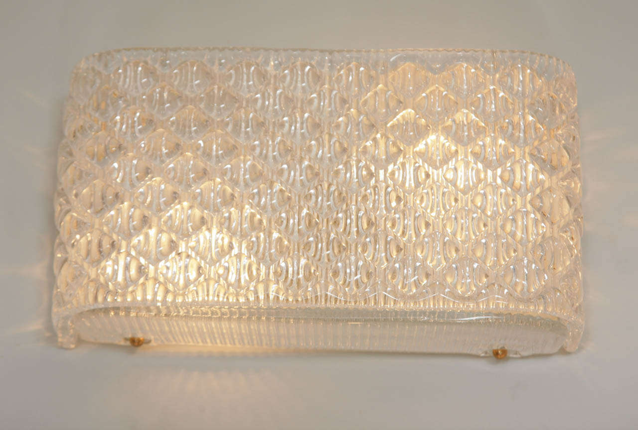 Italian Glass Wall Lights at 1stdibs