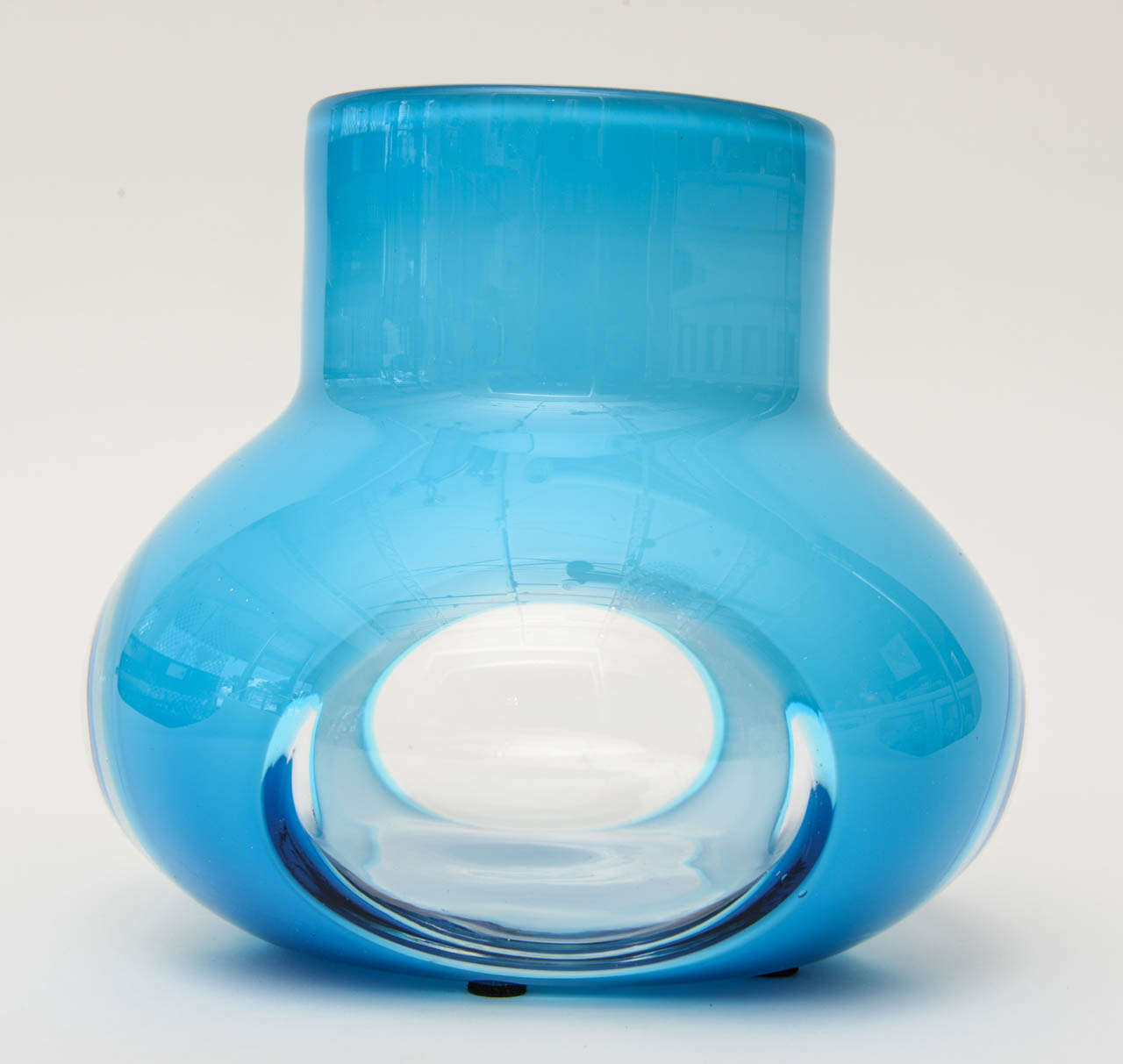 Czec Glass Turquoise/Robins Egg Blue Vase / SATURDAY SALE 3