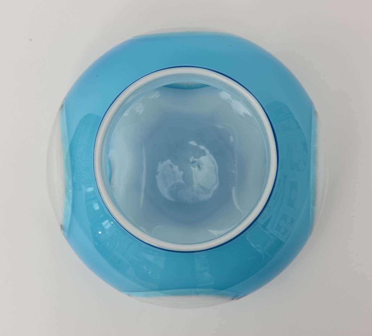 Czec Glass Turquoise/Robins Egg Blue Vase / SATURDAY SALE 4