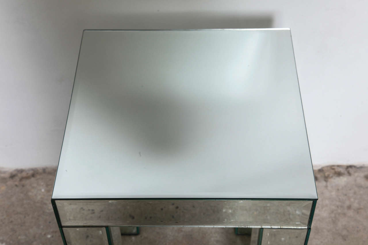Mirror Pied-de-Stalle Tables In Excellent Condition In Antwerp, BE