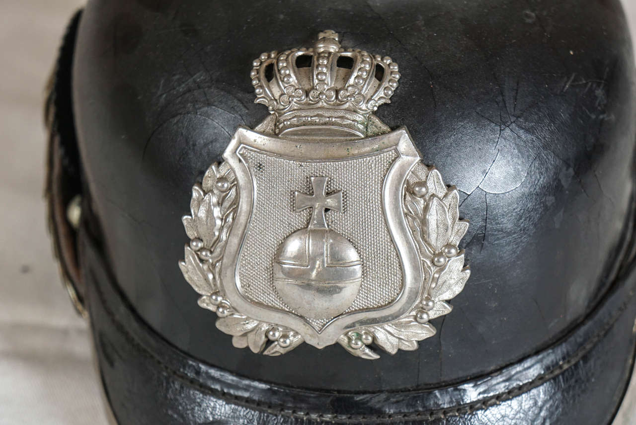 Leather Vintage 19th Century Child's Pickelhaube