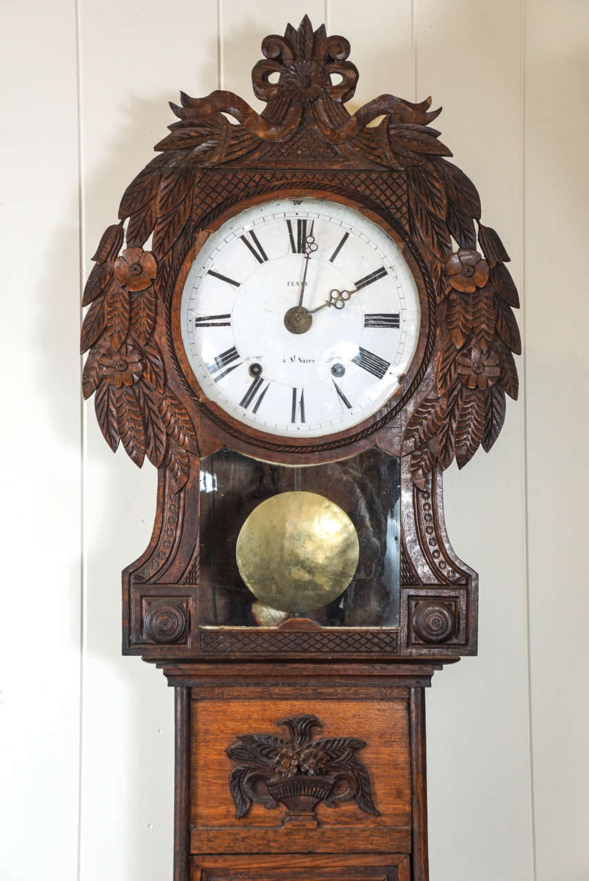 Louis XVI 18th Century French Long Case Clock from Normandy - 