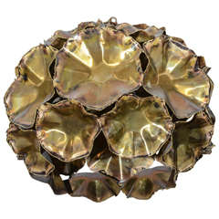 Brutalist Pendant Light Fixture by Tom Greene 6