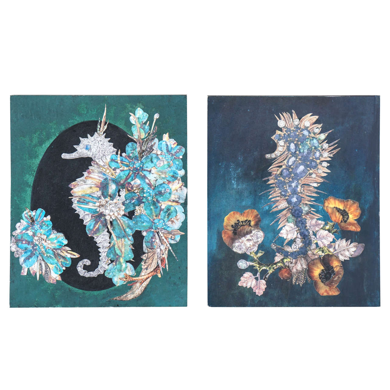 Collages of Seahorses For Sale
