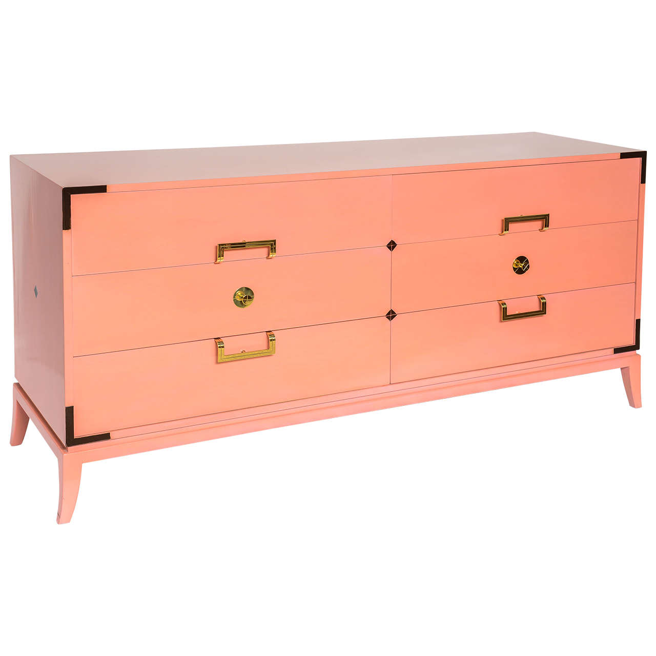 Vivid Flamingo Pink Tommi Parzinger Dresser