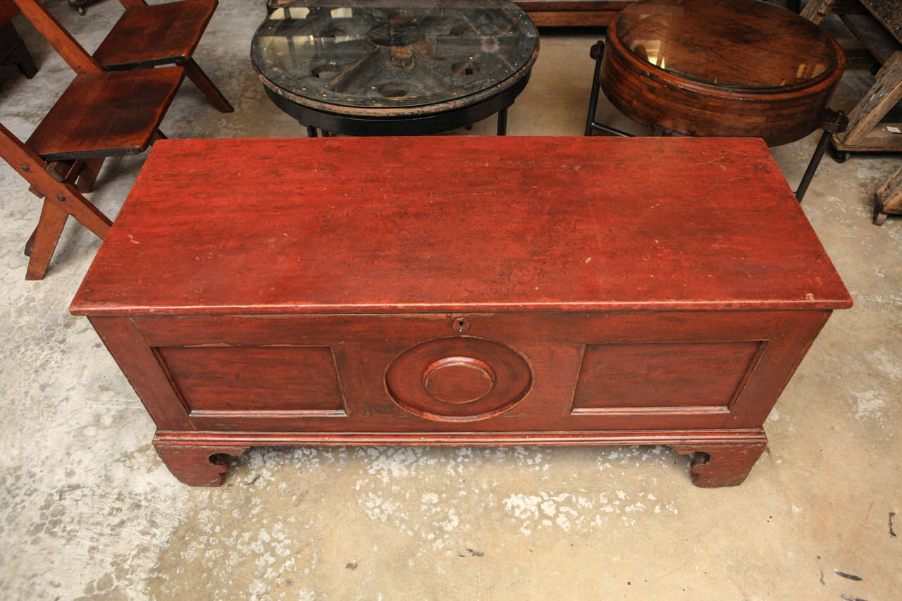 19th Century Painted Chest In Good Condition In Los Angeles, CA