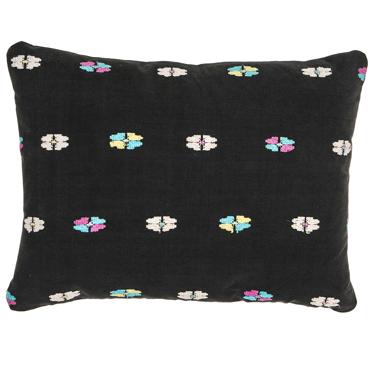 Vintage Thai Hill Tribe Brocade Pillow For Sale