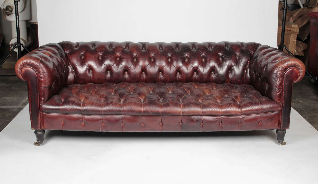 Leather Chesterfield Sofa At 1stdibs
