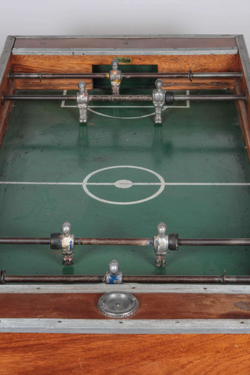 1950s Bilhares Triunfo TwoPerson, CoinOperated Foosball Table For Sale at 1stDibs